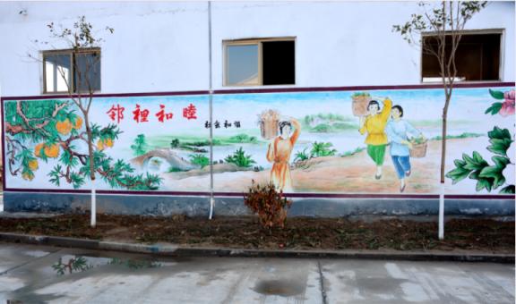 彭州乡镇文化墙 乡风文明焕发新活力